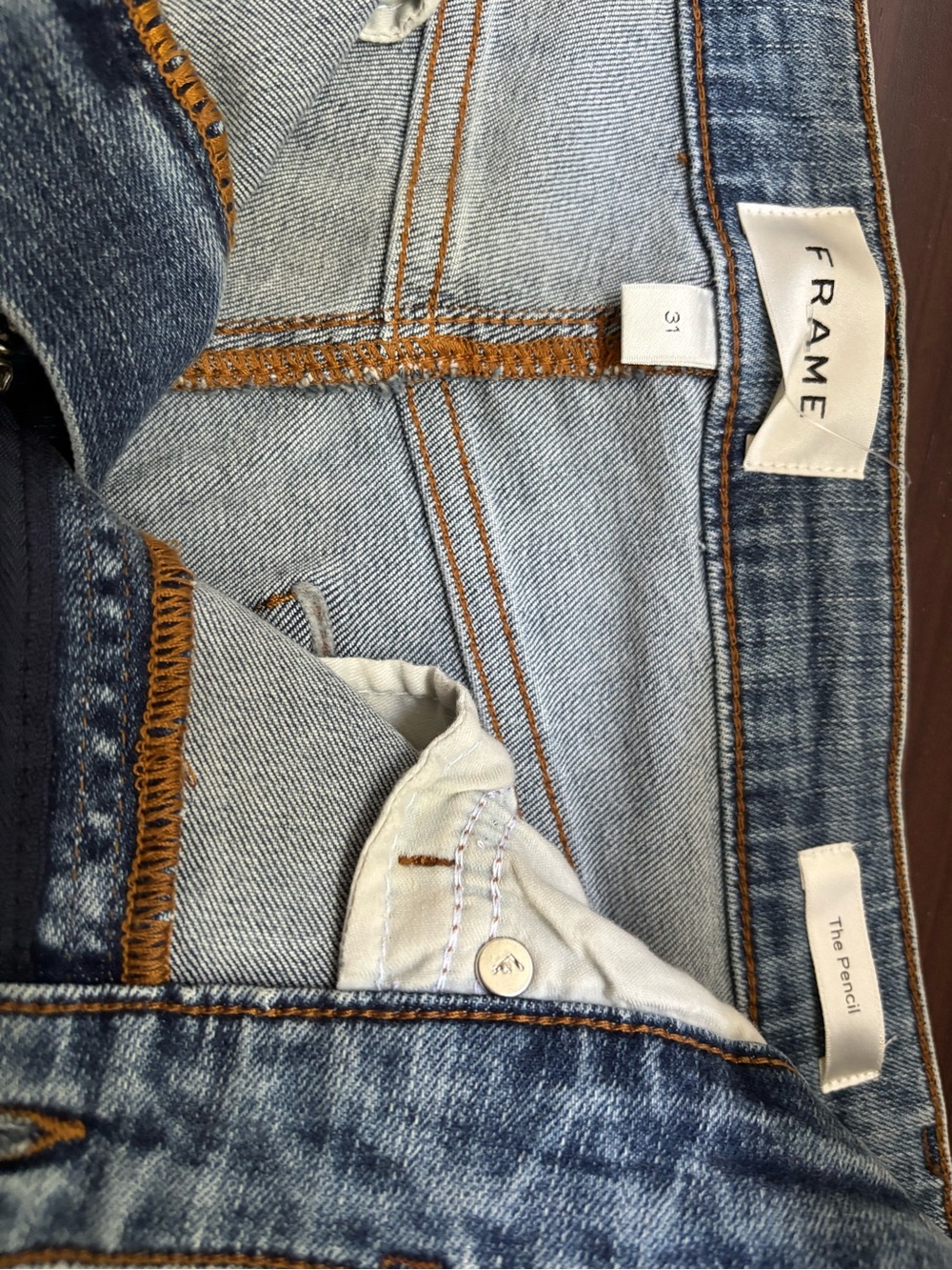 Frame Denim Light Blue The Pencil Slim Jeans - Picture 2 of 8
